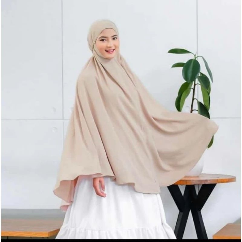 Bergo Dagu Crinkle Airflow Super Jumbo  XXXL Menutup Dagu