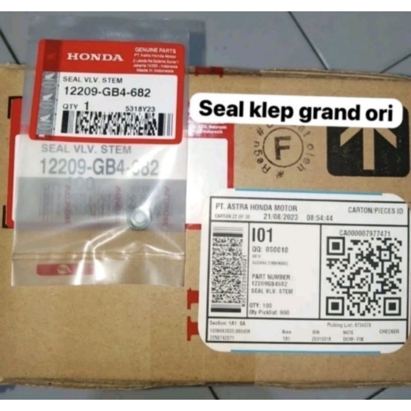 SEAL KLEP GRAND / BEAT 12209-GB4-682 ORI AHM
