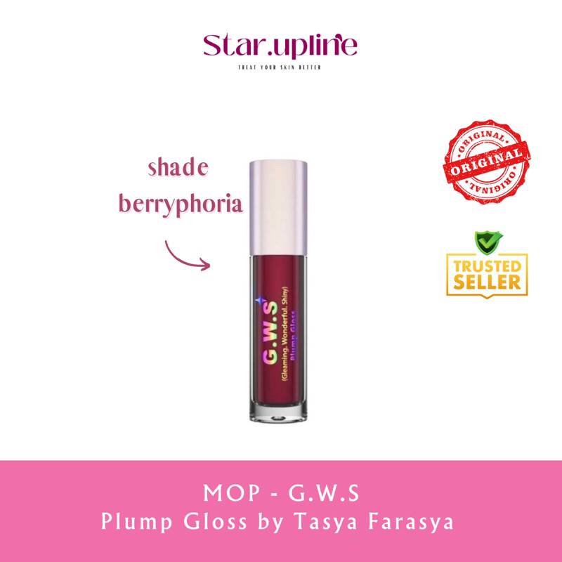 READY STOCK BERRYPHORIA MOP - G.W.S (Gleaming, Wonderful, Shiny) Plump Gloss [made by Tasya Farasya]