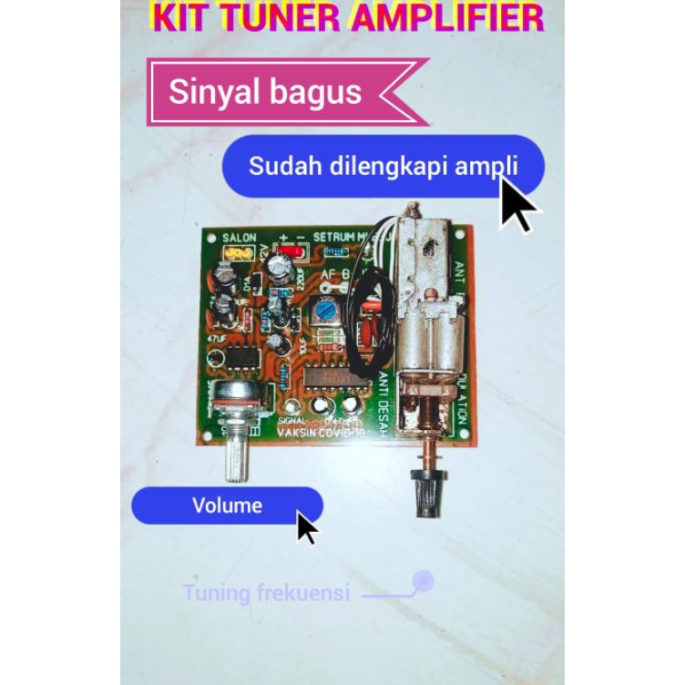 kit radio tuner FM amplifier