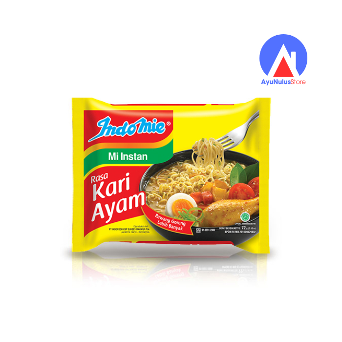 

Indomie Mi Instan Kuah Rasa Kari Ayam 72 gr Dengan Bawang Goreng | Legenda Mie Kuah Indonesia