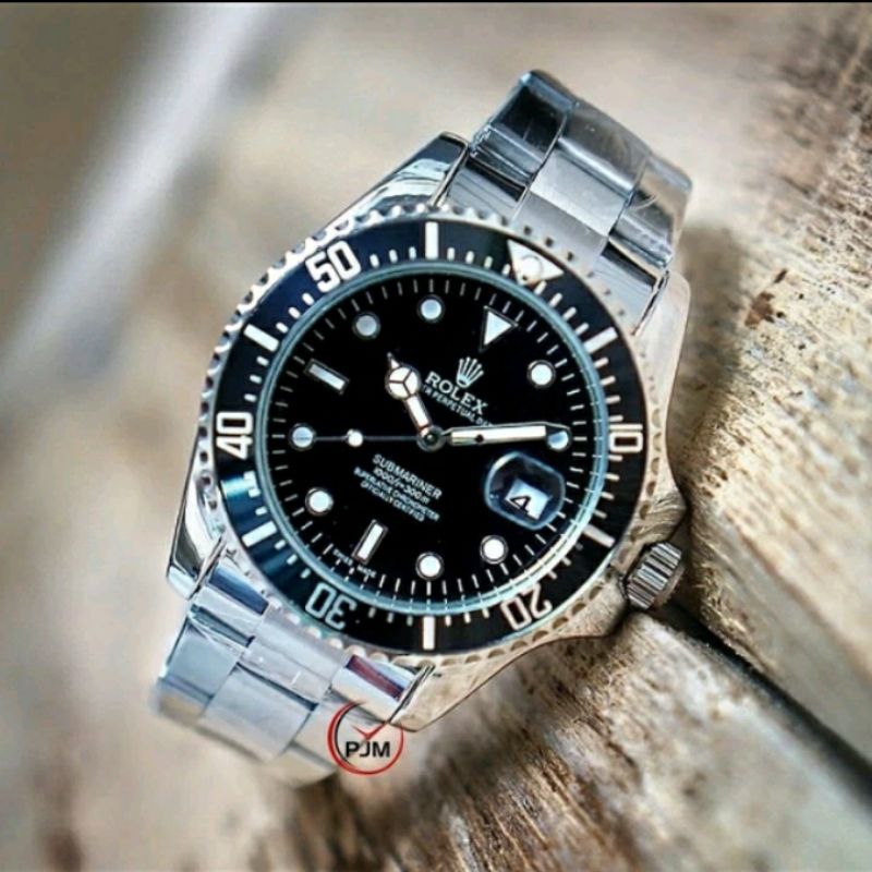 COD TERMURAH jam tangan rolex gmt/submariner automatic/otomatis rantai stainless WID