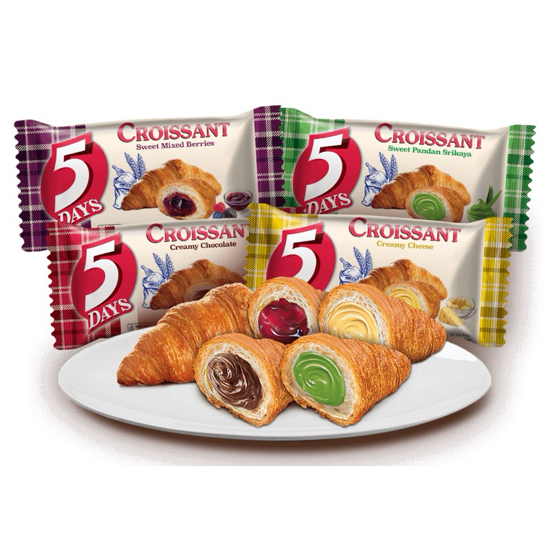 

5 DAYS Croissant Roti Pastry Creamy 60 Gram