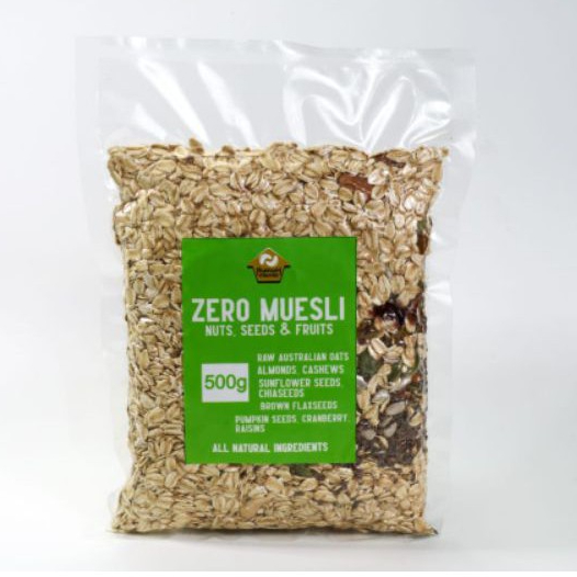 

ZERO MUESLI Nuts Seeds Fruits 500Gr