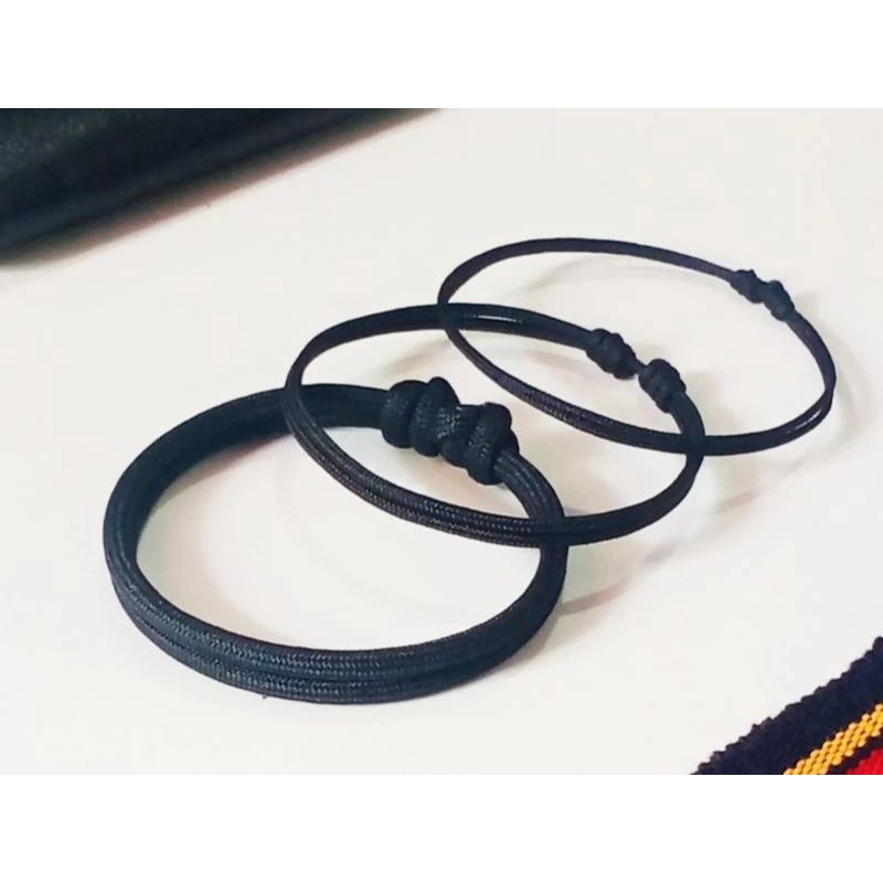 GELANG POLOS HITAM / GELANG  KOREA