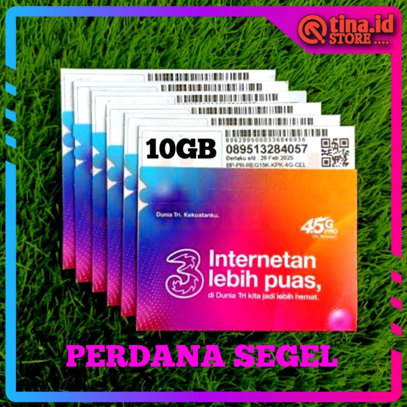 KARTU PERDANA KUOTA TRI Happy 10GB