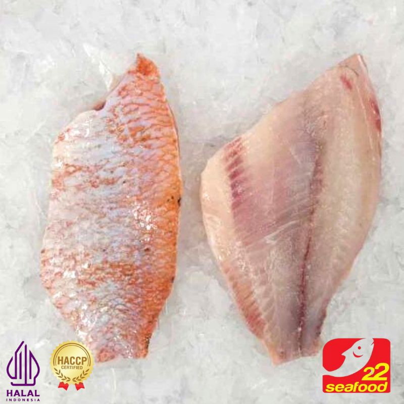 

Red Tilapia Fillet Boneless 500gr / Ikan Nila Satin / Seafood 22