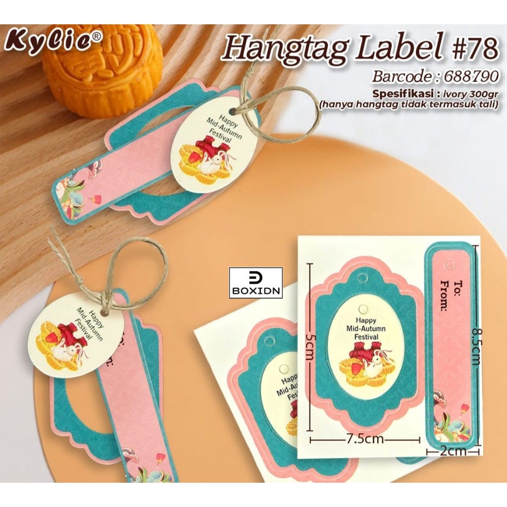 5 set hangtag only hangtag mooncake hangtag kue bulan kartu ucapan mooncake kartu ucapan kue bulan h