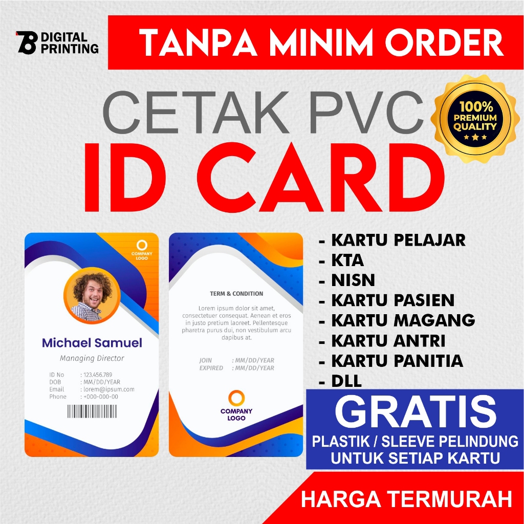 

Cetak id card murah