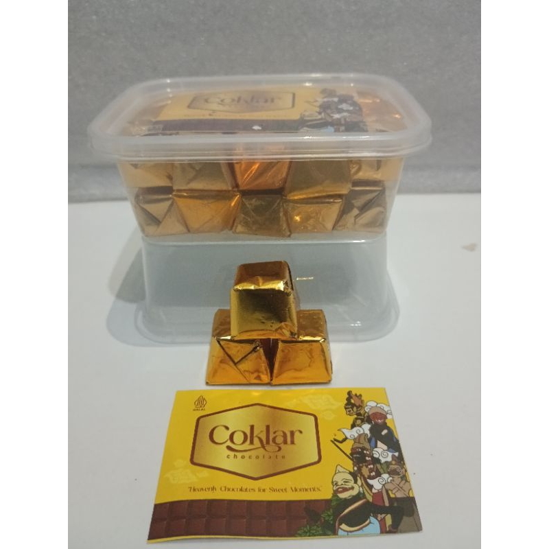 

coklat piramid packing cup isi 24 pcs