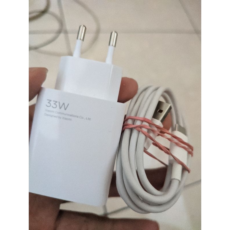 CHARGER 33 WATT ORI BAWAAN REDMI NOTE 10 PRO TURBO