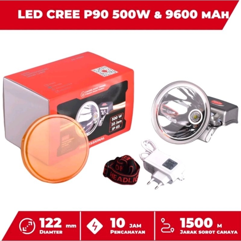 AOKI Senter Kepala Proyek Professional Premium Metallic paint Cas 250 300 500 Watt Senter Kepala Jum