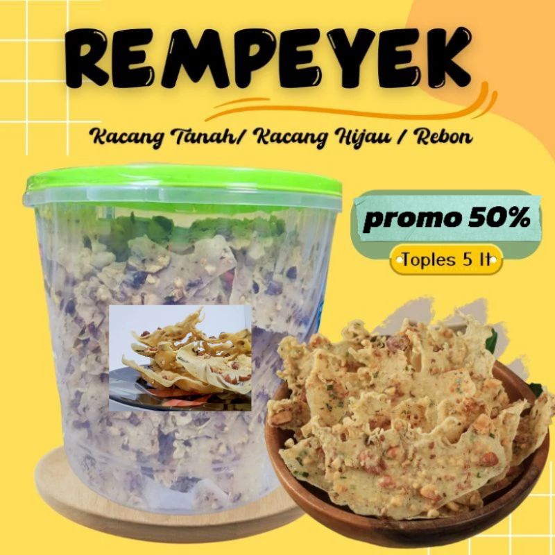 

peyek kacang tanah rempeyek kacang ijo peyek udang rebon peyek pedas makanan pokok