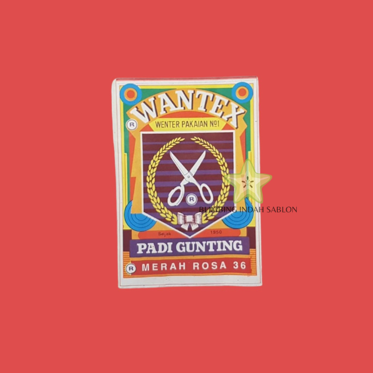 Wantex Merah Rosa BLIMBING INDAH SABLON MALANG Best Quality Wenter Padi Gunting Pewarna Textil Tie D