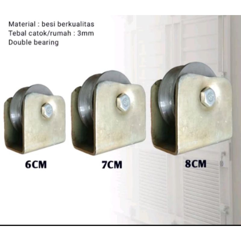 Roda pagar besi super