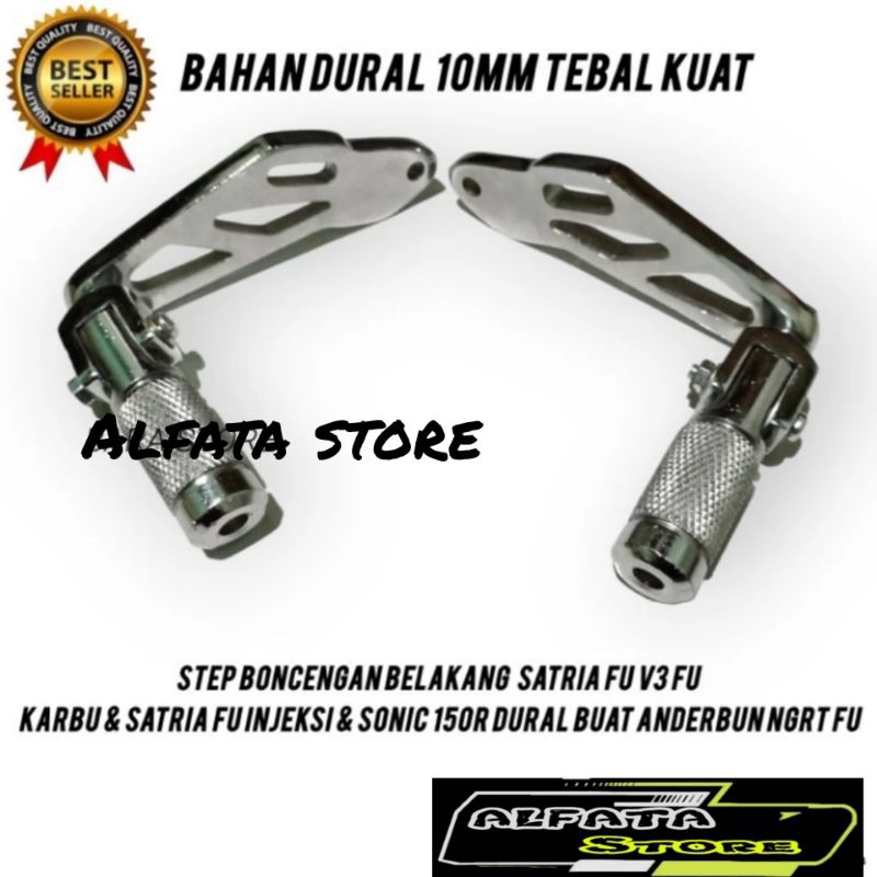 STEP BONCENGAN BELAKANG SATRIA FU V3 FU KARBU & SATRIA FU INJEKSI & SONIC 150R DURAL BUAT ANDERBUN N
