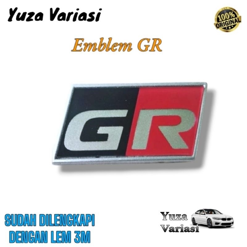 EMBLEM GR  TOYOTA / LOGO EMBLEM GR  TOYOTA ORIGINAL