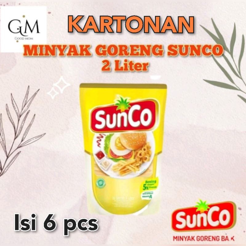 

MINYAK GORENG SUNCO 2 Liter x 6pcs ( KARTONAN )