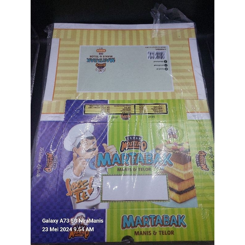 

dus martabak murah manis dan telor ukuran 13x21