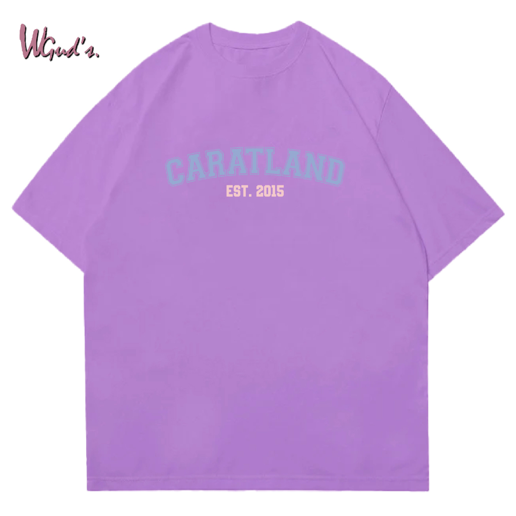 WGUD'S Cotton Combed 30S T-shirt CARAT LAND [sablon DTF] Unisex Pria & Wanita *PREMIUM QUALITY*-LILAC