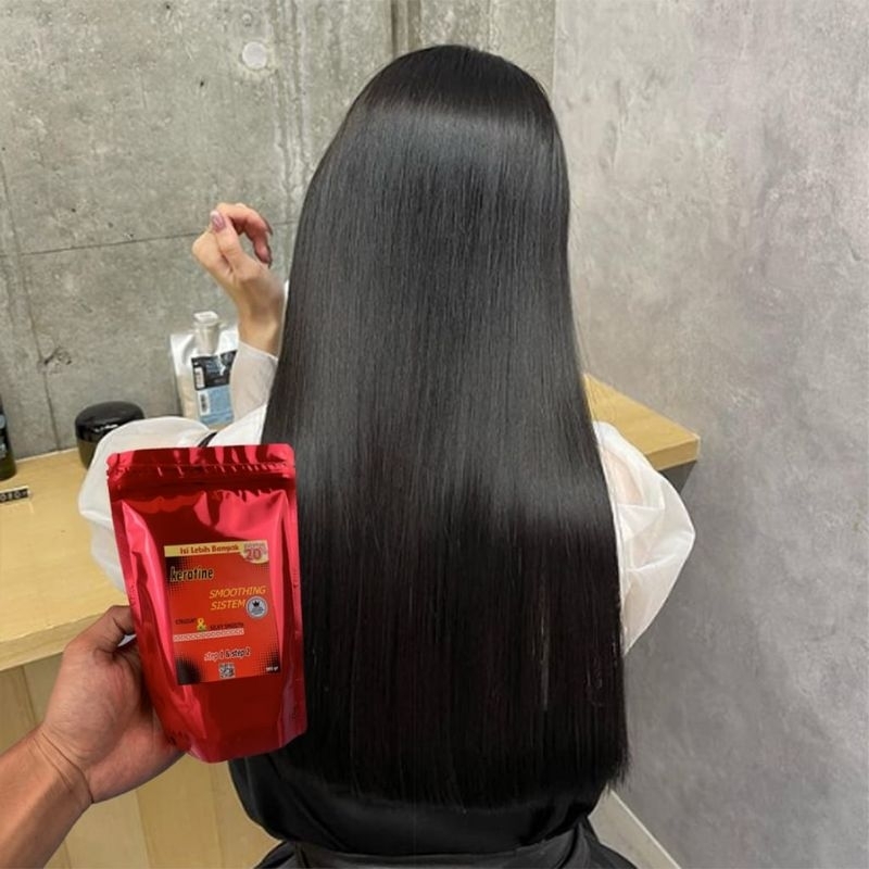 KERATINE SMOOTHING PELURUS DAN PELEMBUT RAMBUT PERMANEN STEP 1 & 2/ OBAT SMOOTHING SMOOTHING TERBAIK