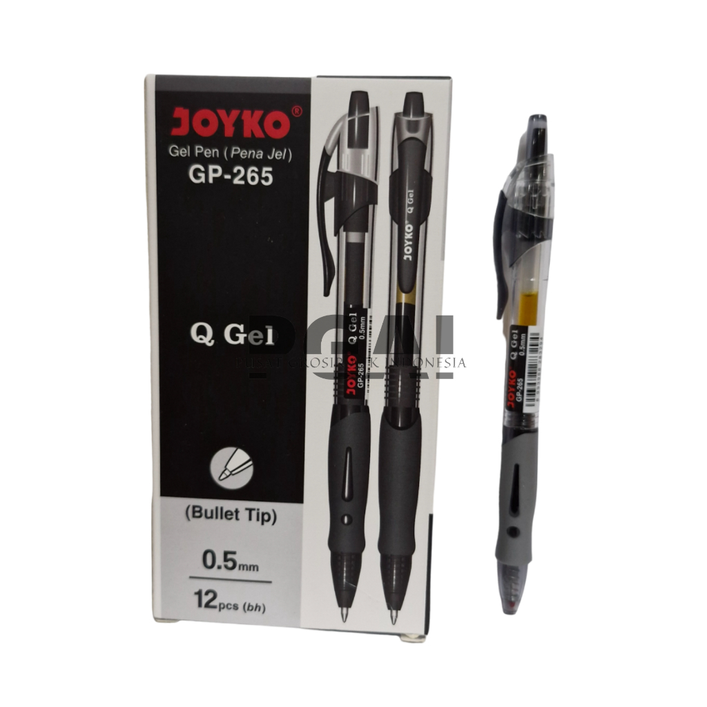 

BOLPOIN PULPEN GEL PEN JOYKO GP-265 0.5 MM 1 PACK ISI 12 PCS BULLET TIP