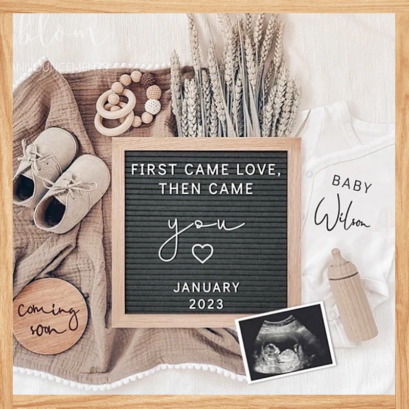 

Papan Nama Bayi / Felt Letter Board Set / Papan Huruf Letter Board / Letter Board / Sudah Termasuk Huruf / Papan Nama Huruf