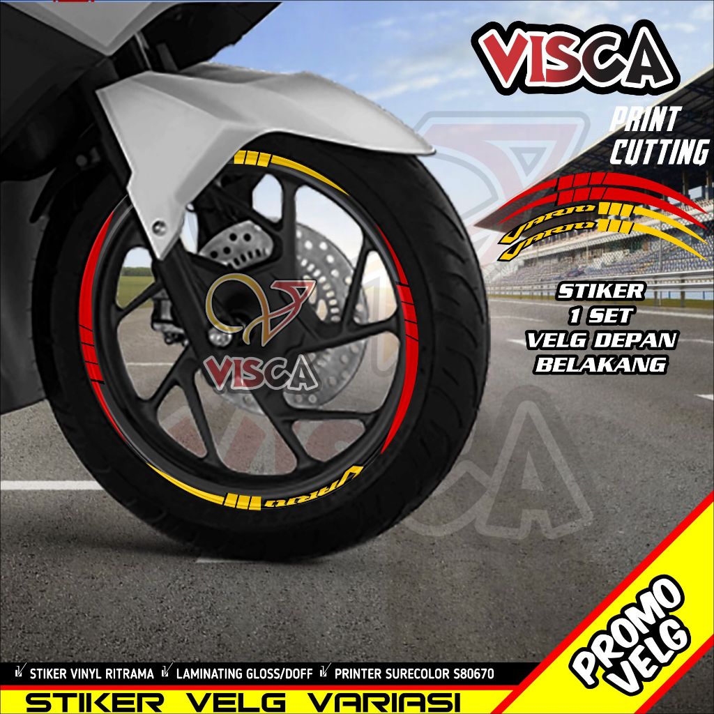 Stiker Velg List Velg Motor Stiker Velg Vario Motif 001
