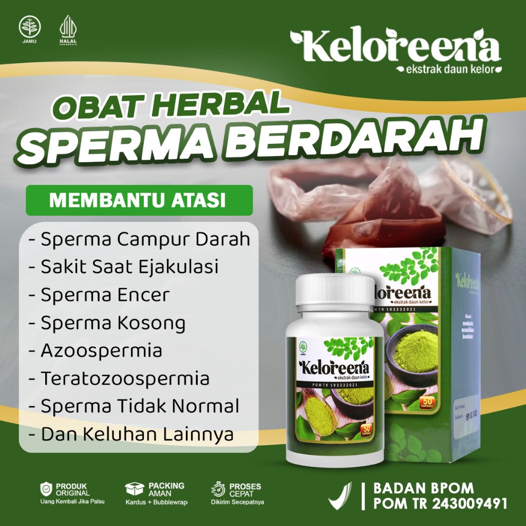 Obat Sperma Berdarah Impotensi Azoospermia Sperma Kosong Encer Penambah dan Penyubur Sperma Pria Pen