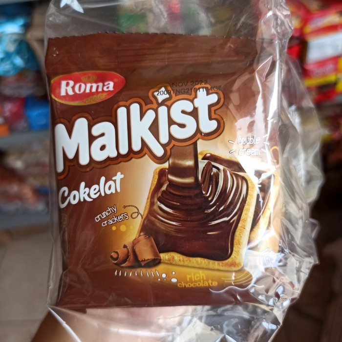 

Roma Malkist cokelat 18 gr Renceng isi 10 pcs