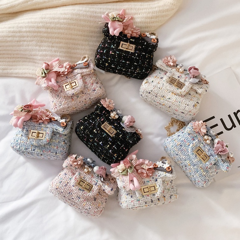 TAS SELEMPANG RAJUT IMPORT ANAK PEREMPUAN RABBIT lucu terlaris jrl