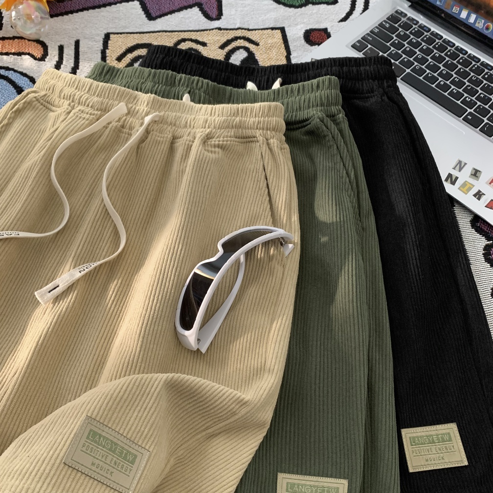 celana pendek corduroy pria cowok original santai jumbo distro korean style kekinian boyfriend celan