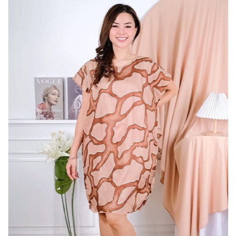 COD PAKAIAN WANITA DASTER TERLARIS MODEL LENGAN PENDEK MOTIF ACAK KEKINIAN TERBARU