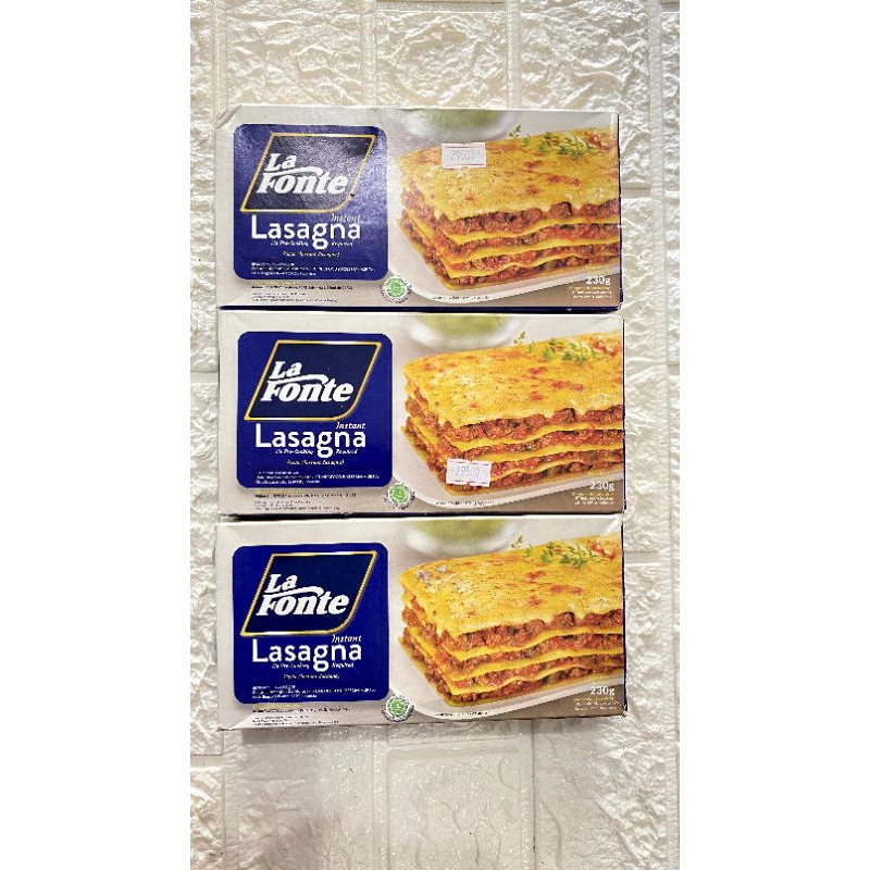 

La fonte Lasagna instant