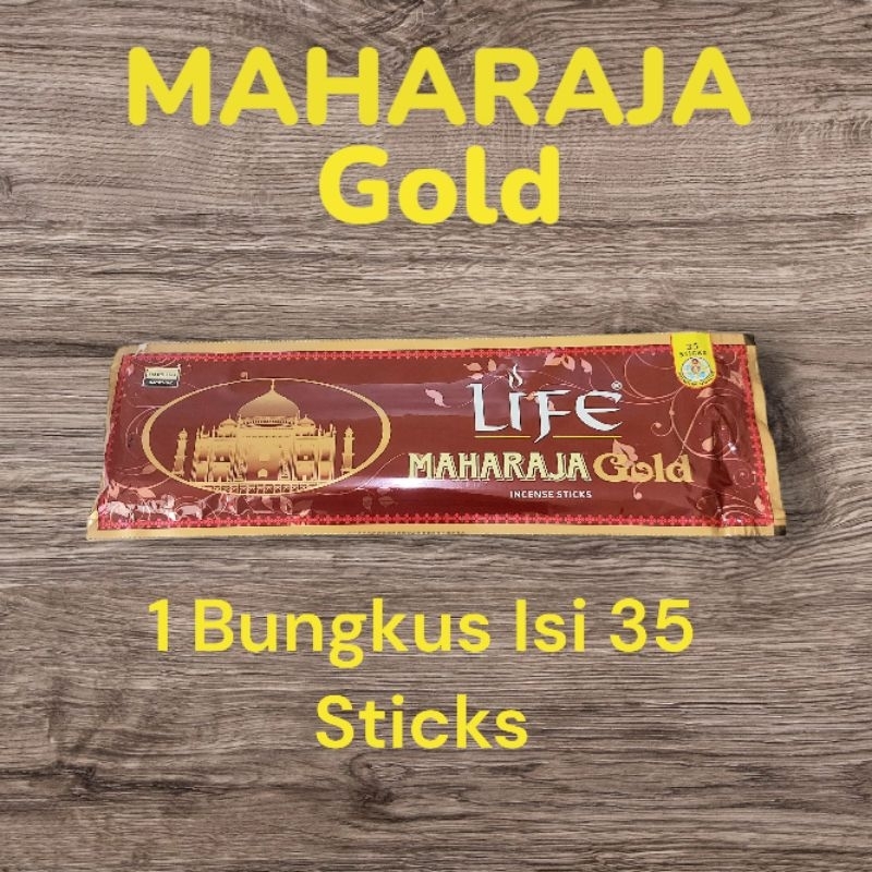 Dupa Hio India Darshan Life Maharaja Gold Pouch Isi 35 Sticks