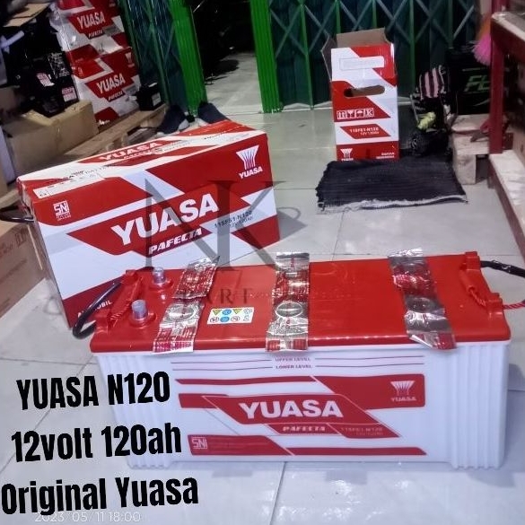 Aki Mobil dan Genset Yuasa N120 12v 120Ah Basah Original Yuasa