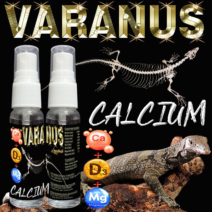 VARANUS KALSIUM +D3 CAIR VARANNUS CALCIUM LIQUID BIAWAK SALVATOR SAVMON SAVANNHA MONITOR SALVADORI L