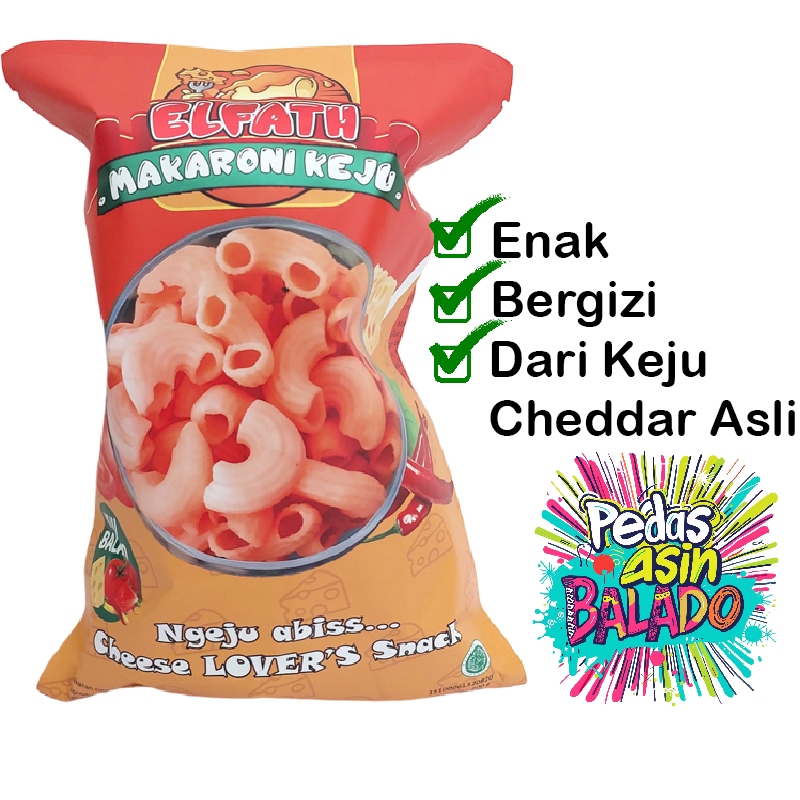 

Makaroni Keju ELFATH Rasa Keju Balado