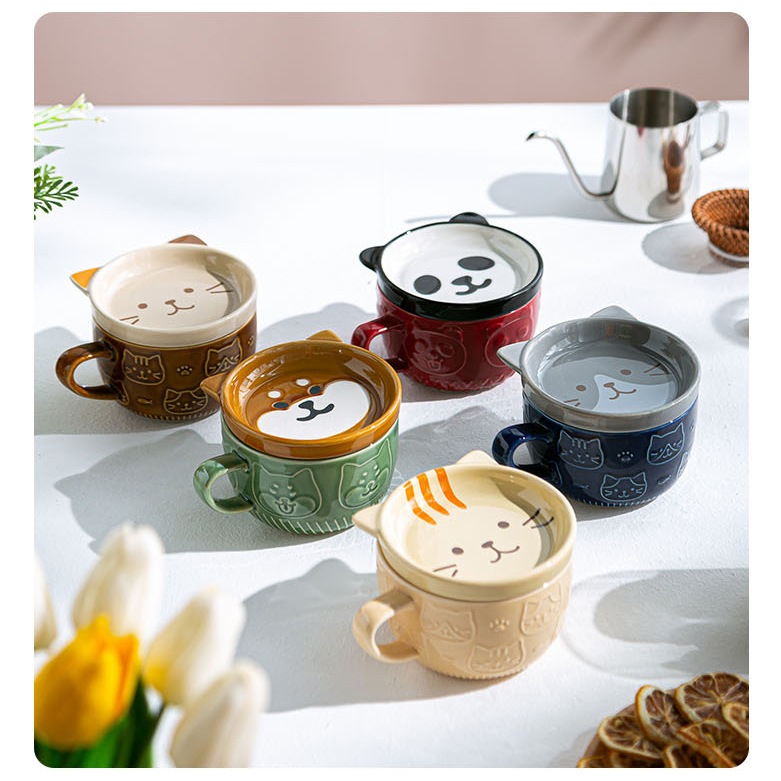 Gelas Keramik Kucing Klasik Ceramic Mug Lucu Hadiah Mug Hadiah Gelas Mug Keramik Mug Cartoon Kopi Ke