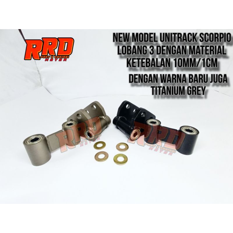 (New Model) Unitrack Scorpio Proling Peninggi Belakang Scorpio Tebal Plat 10mm/1cm