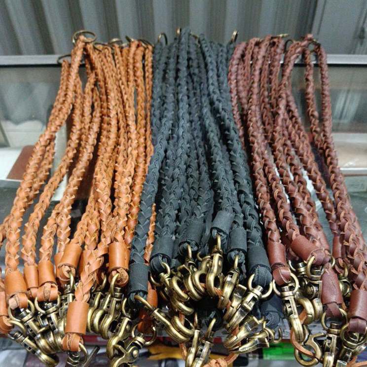 Terlaris TALI DOMPET Kulit Asli 1  Tali Sulam Kulit Cibaduyut untuk Dompet