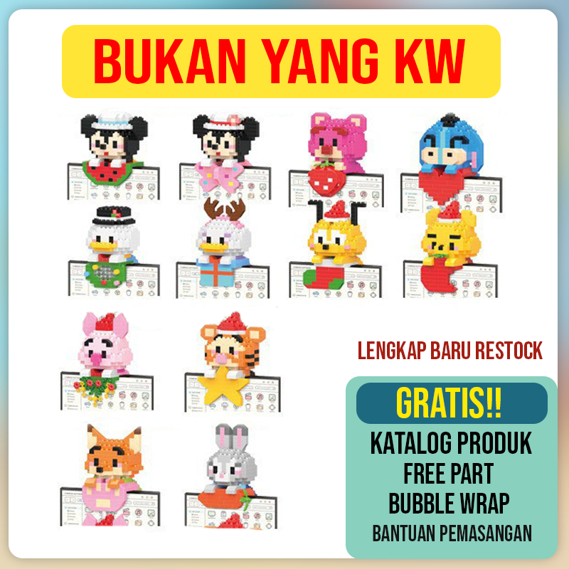 TERLENGKAP Termurah Nano Block Mini Brick Mainan DIY Balok Susun Edukasi Part 2