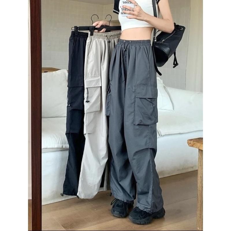 KULOT CARGO DRILL KERUT SAKU CELANA//kulot cargo viral//celana panjang highwast/kulot polos kantong 