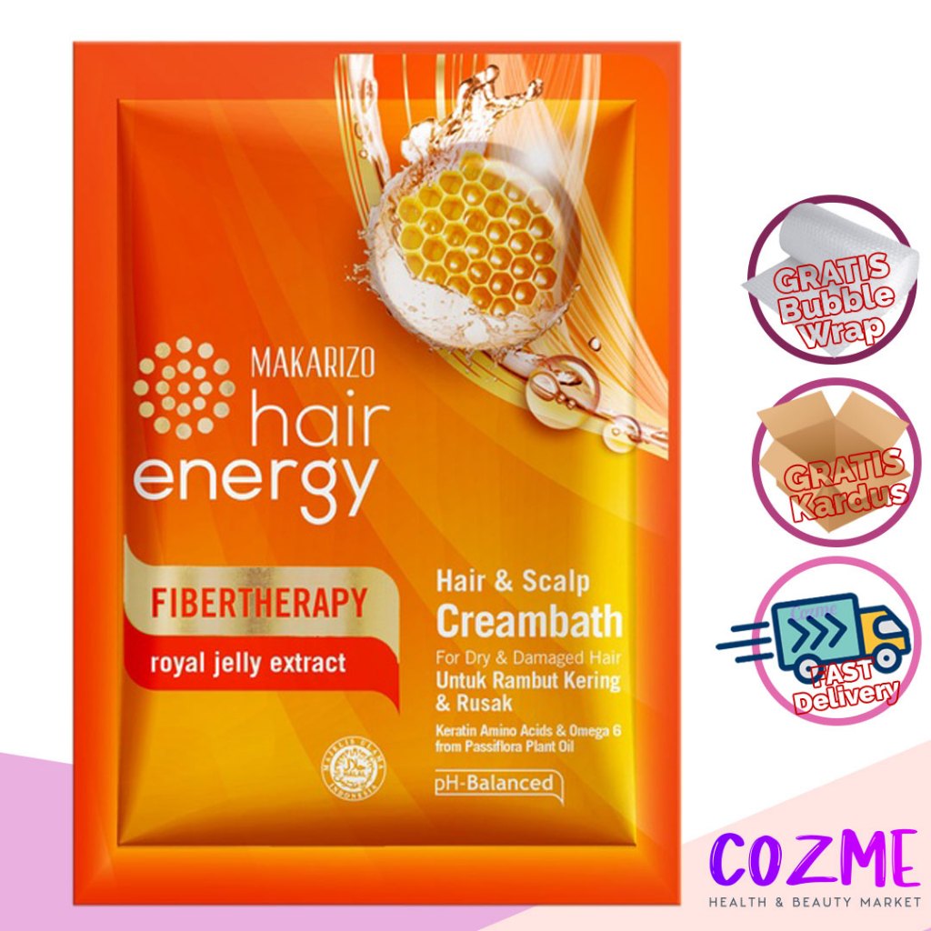 MAKARIZO Creambath ROYAL JELLY Hair Energy Fibertherapy Sachet