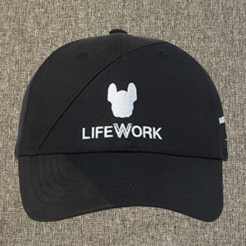 Lifework Cross Line Cap Black Original / Topi Life Work Authentic