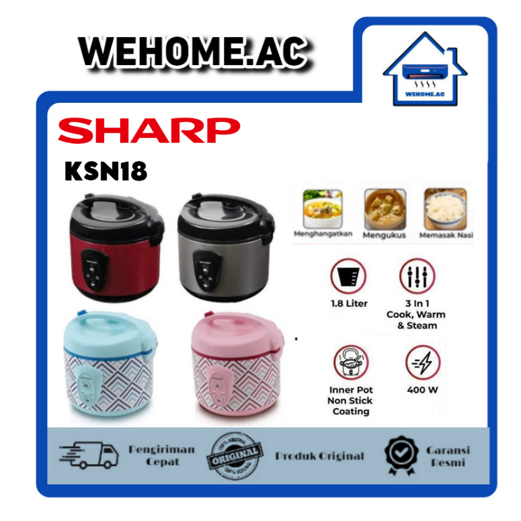 Rice Cooker Sharp KSN18 Magic Com Sharp 1,8 Liter