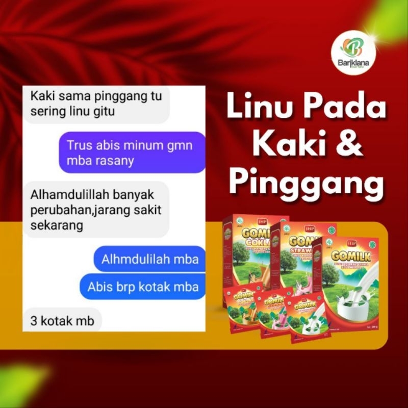 

TERMURAHH [Paket Hemat isi 2]‼️GOMILK UNTUK SAKIT LINU, TULANG & SENDI