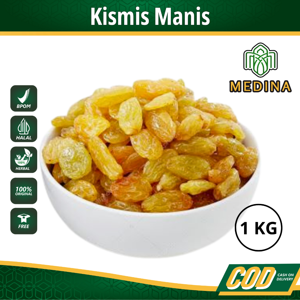 

Kismis Manis 1KG Kismis Mutiara Manis Anggur Kristal Kualitas Terbaik