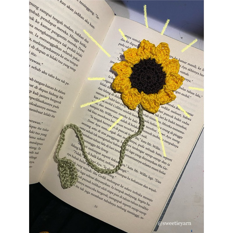 

Sunflower Bookmark