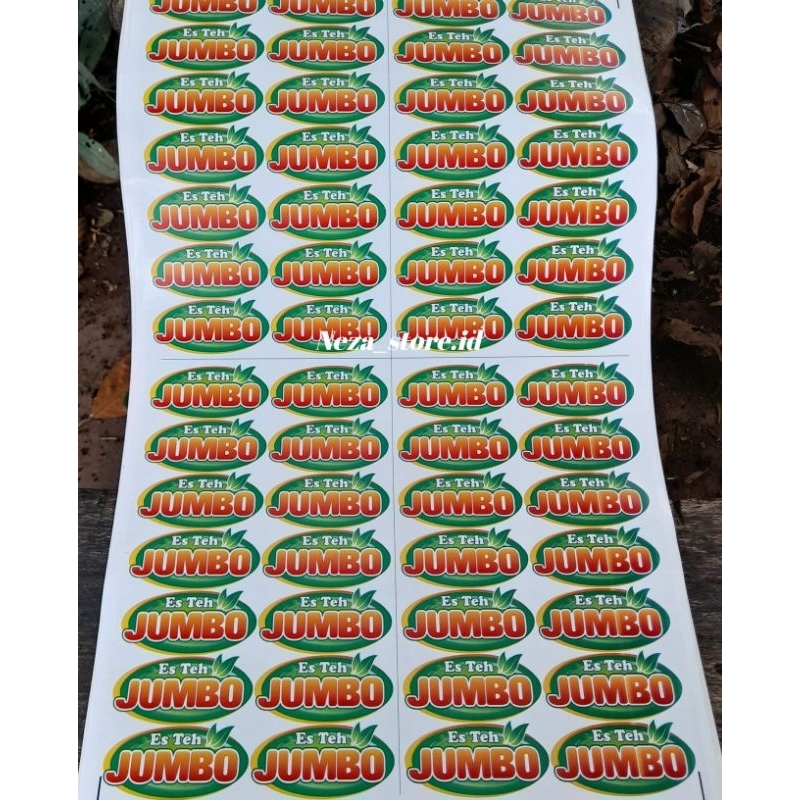 

sticker label cup es teh jumbo